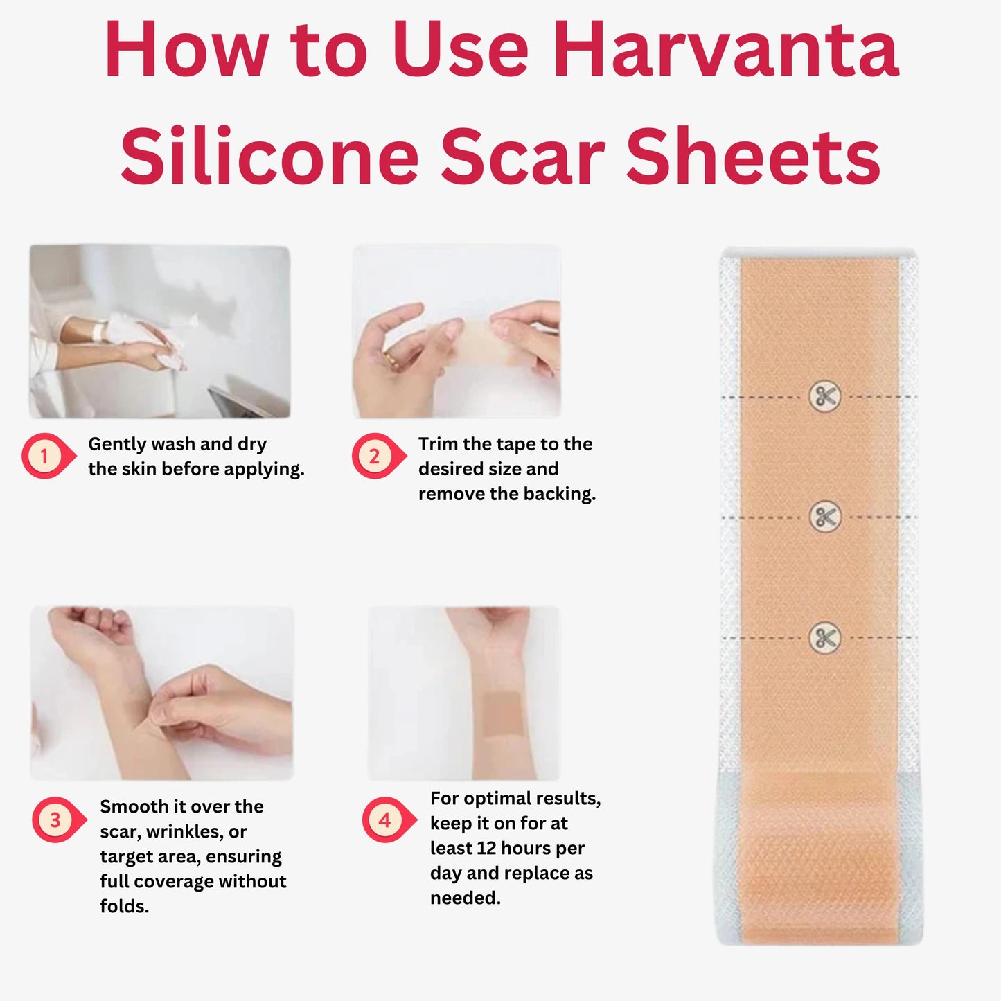 Silicone Scar Sheets - Fade What You Don’t Want Seen
